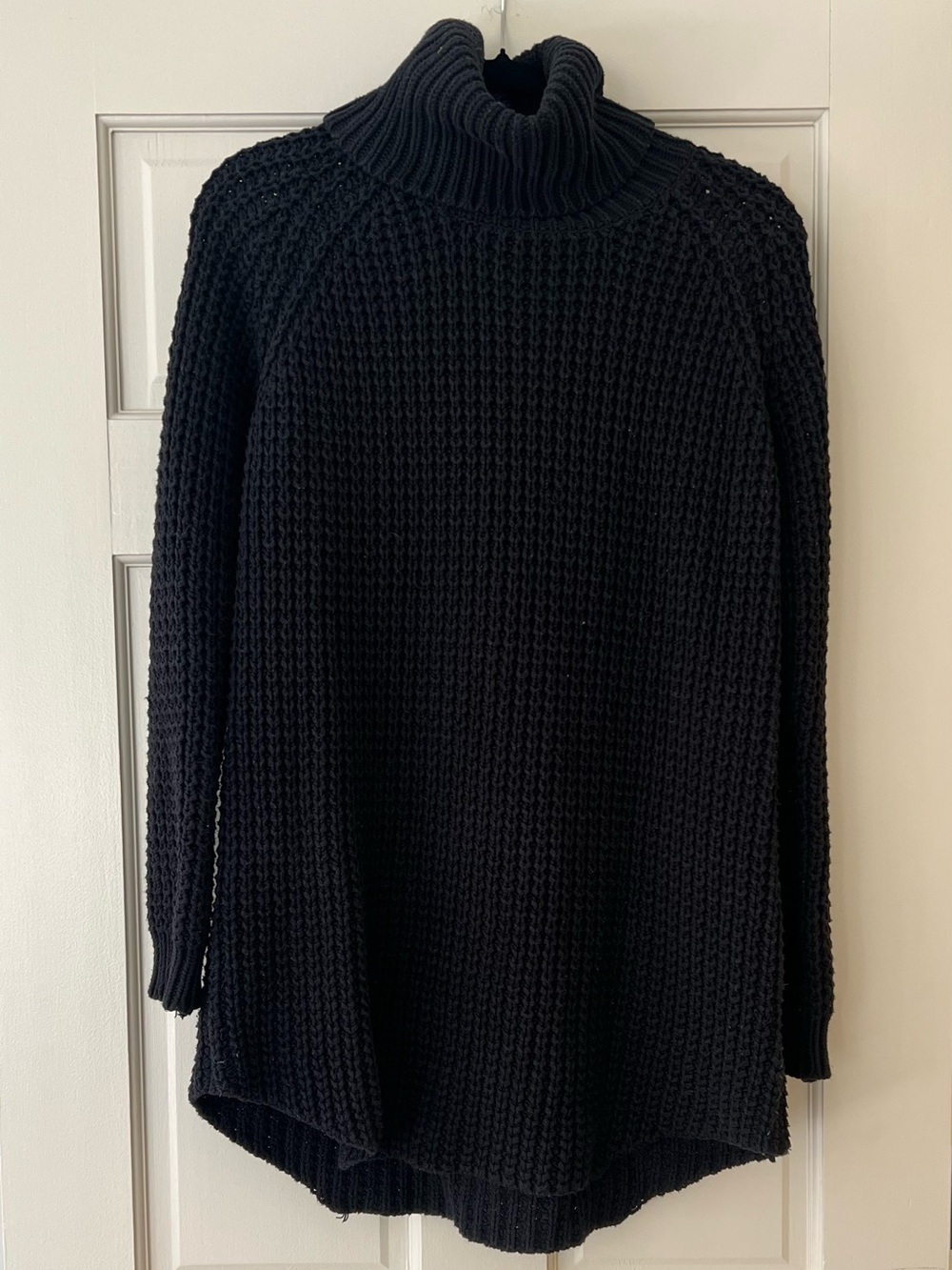 Element Black Chunky Turtleneck Tunic Sweater